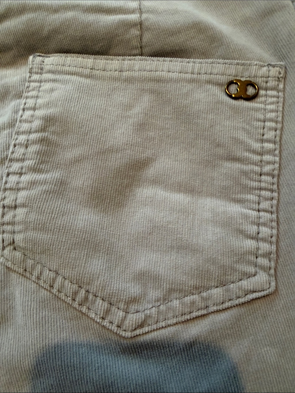 Tory Burch skinny leg flat front corduroy - Picture 4 of 5